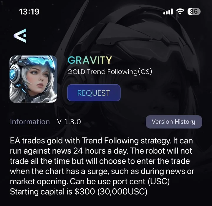 GRAVITY in the CYFREX app Store